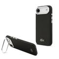 Capa para suporte de câmara para iPhone Air Lacoste Iconic Petit Pique - Compatível com MagSafe - Preto