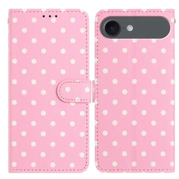 Capa para carteira com padrão de bolinhas para iPhone Air - Rosa