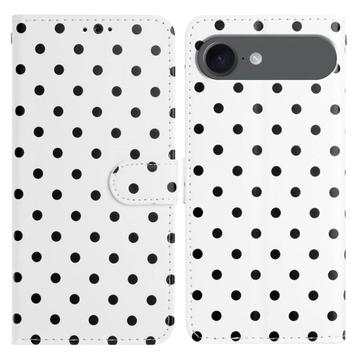 Capa para carteira com padrão de bolinhas para iPhone Air - Branco