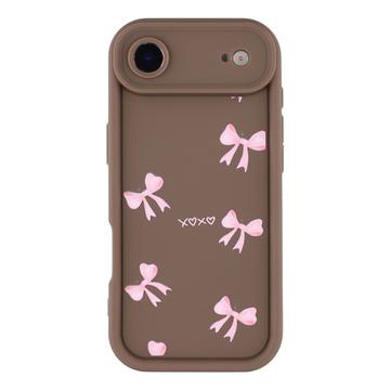Capa TPU elegante à prova de choque para iPhone Air com rebordos elevados - Castanho / Arco