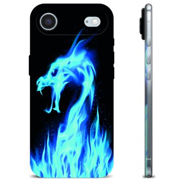 Capa de TPU - iPhone Air - Dragão de Fogo Azul