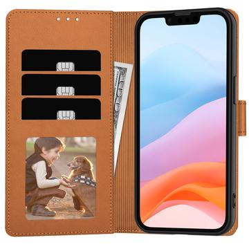 Capa para carteira Tech-Protect com íman e suporte para iPhone 16e - Castanho