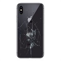 Reparação da capa traseira do iPhone X - só vidro - Preto
