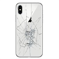 Reparação da capa traseira do iPhone X - só vidro - Branco