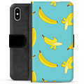Bolsa tipo Carteira para iPhone X / iPhone XS - Bananas
