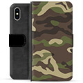 Bolsa tipo Carteira para iPhone X / iPhone XS - Camuflagem