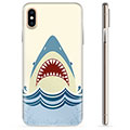 Capa de TPU - iPhone XS Max - Mandíbulas de Tubarão