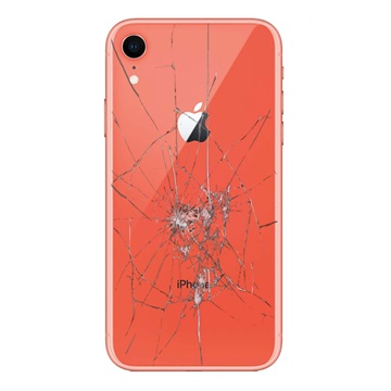 Reparação da capa traseira do iPhone XR - só vidro - Coral