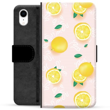 Bolsa tipo Carteira para iPhone XR  - Padrão de Limão