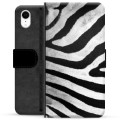 Bolsa tipo Carteira para iPhone XR  - Zebra