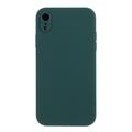 Capa de Silicone para iPhone XR - Flexível e Mate - Verde Escuro