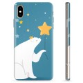 Capa de TPU para iPhone XS Max  - Urso Polar