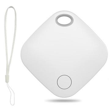 itag03 Localizador Bluetooth Anti-perda para dispositivos Apple Mini rastreador portátil com alça - Branco