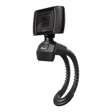 Webcam de vídeo HD Trust Trino 1280 x 720 Webcam com fio - preto