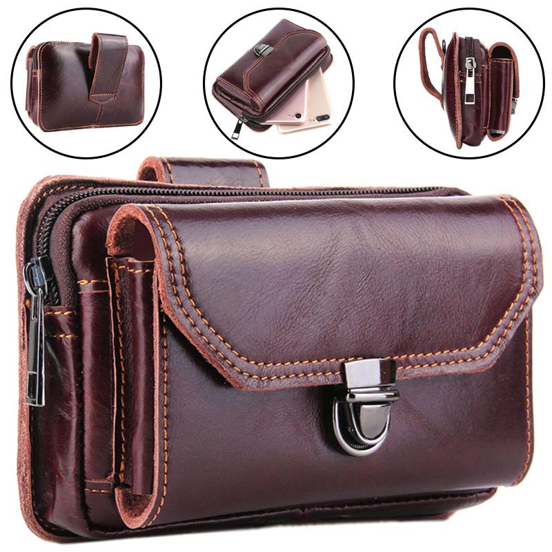 leather smartphone bolsa