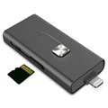 Expansão Lightining Ksix iMemory / Leitor de Cartões USB microSD - iPhone, iPod, iPad