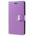 Bolsa tipo Carteira Rich Diary Mercury Goospery para  iPhone 7 Plus / iPhone 8 Plus - Púrpura