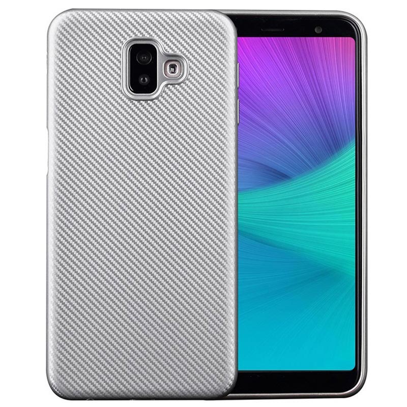 Capa TPU para Samsung Galaxy J6+ - Fibra de Carbono