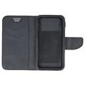 Smart & Fancy Universal Smartphone Wallet Case - 5.5" - Black / Beige