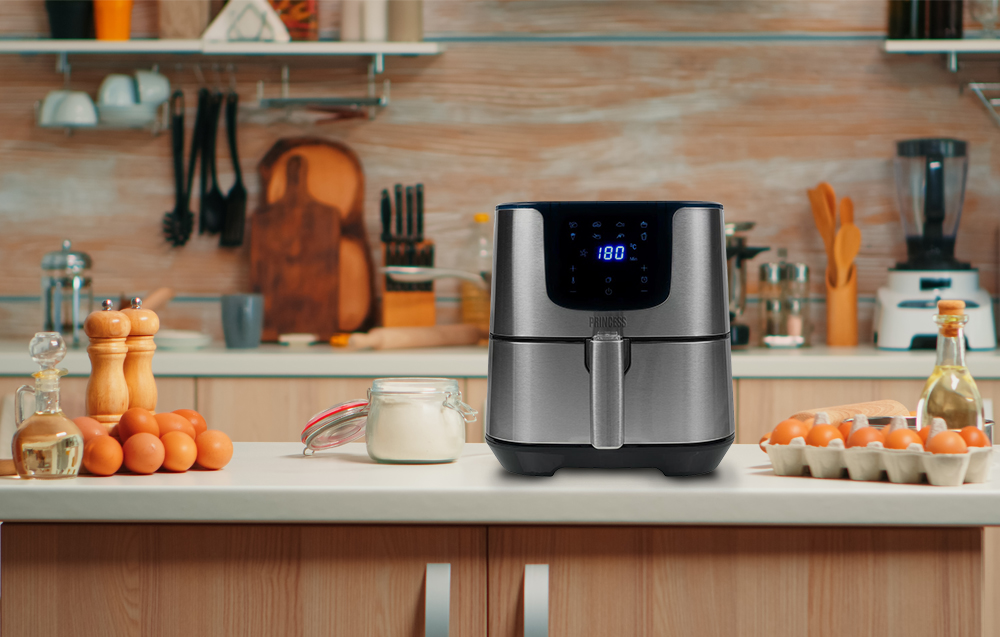 Princess 182060 Deluxe XXL Digital Air Fryer - 1700W, 5.5l - Preto / Cinzento