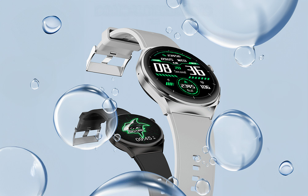 Relógio inteligente Black Shark S1 resistente à água - Preto