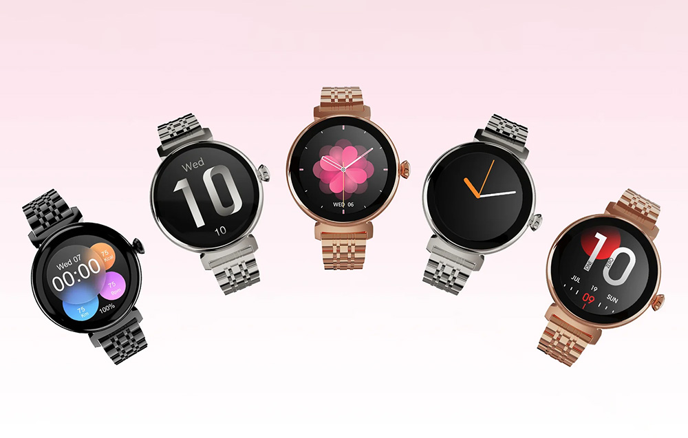 HiFuture Future Aura Smartwatch para mulher - Prata