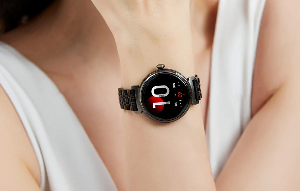 HiFuture Future Aura Smartwatch para mulher - Prata