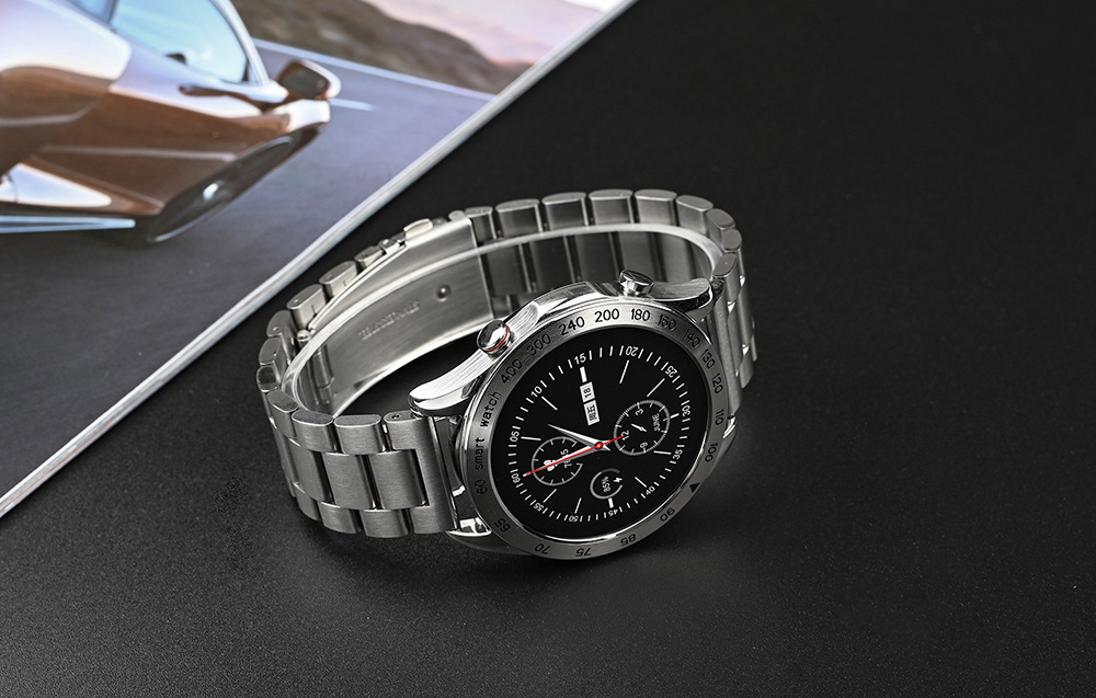 HiFuture FutureGo Pro Smartwatch - Aço inoxidável - Prata