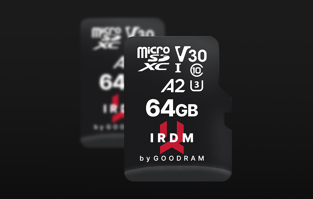Cartão de memória MicroSDXC Goodram IRDM Classe 10 UHS-I/U3 - 64GB