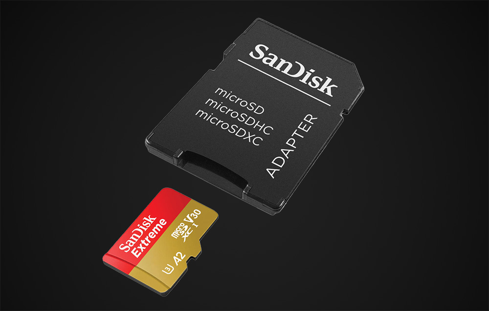 Cartão de memória SanDisk Extreme microSDXC SDSQXAV-256G-GN6MA - 256GB